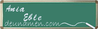 Ania Eble Visitenkarte